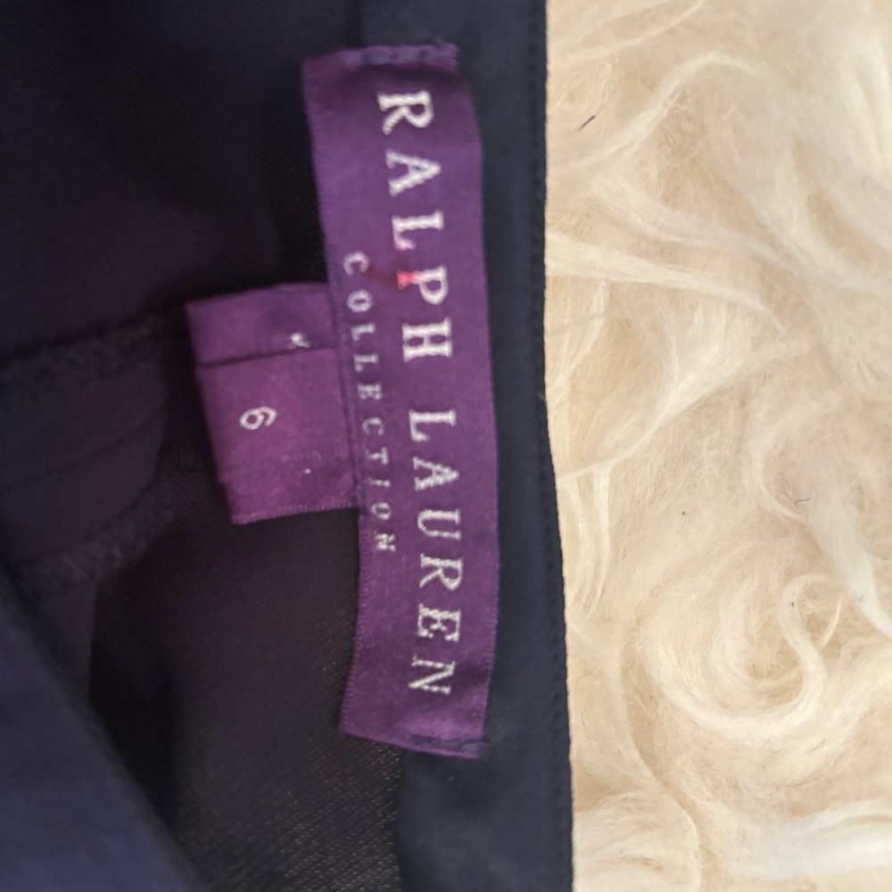Ralph Lauren Purple label wide leg pant with side zipper